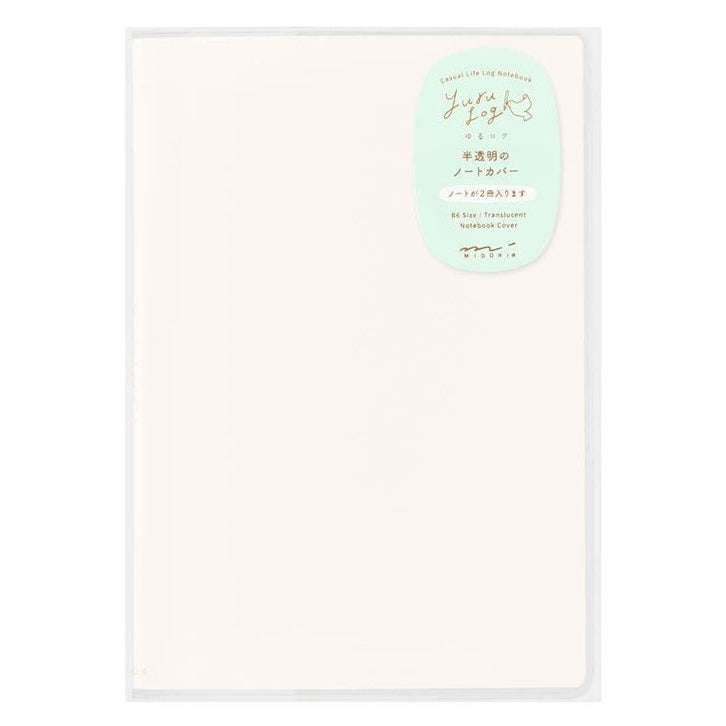 Midori Yuru Log Notebook Clear Cover B6