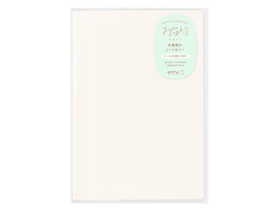 Midori Yuru Log Notebook Clear Cover B6