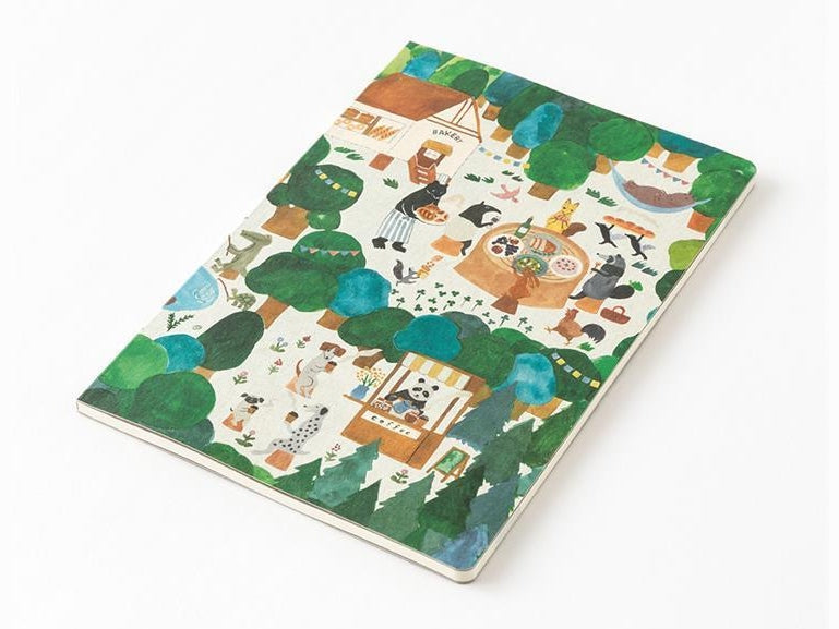 Midori Yuru Log Notebook Forest B6 Dot Grid 5mm
