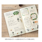 Midori Yuru Log Notebook Forest B6 Dot Grid 5mm