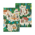Midori Yuru Log Notebook Forest B6 Dot Grid 5mm