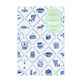 Midori Yuru Log Notebook My Life B6 Blue Nordic