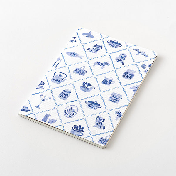 Midori Yuru Log Notebook My Life B6 Blue Nordic