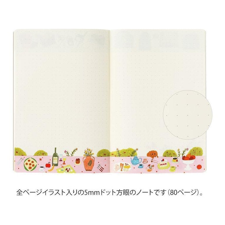 Midori Yuru Log Notebook My Life B6 Dot Grid 5mm