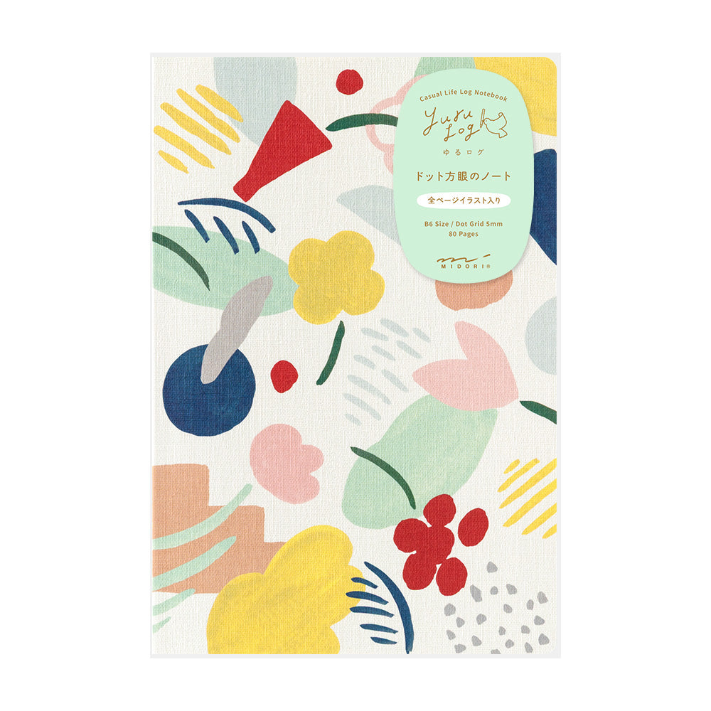 Midori Yuru Log Notebook My Life B6 Textile