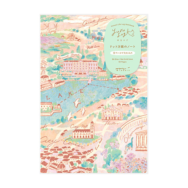 Midori Yuru Log Notebook My Life B6 Travel & Hotel