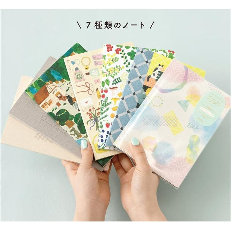 Midori Yuru Log Notebook Scandi B6 Dot Grid 5mm