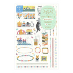 Midori Yuru Log Planner Sticker Sheets 2P - Cats