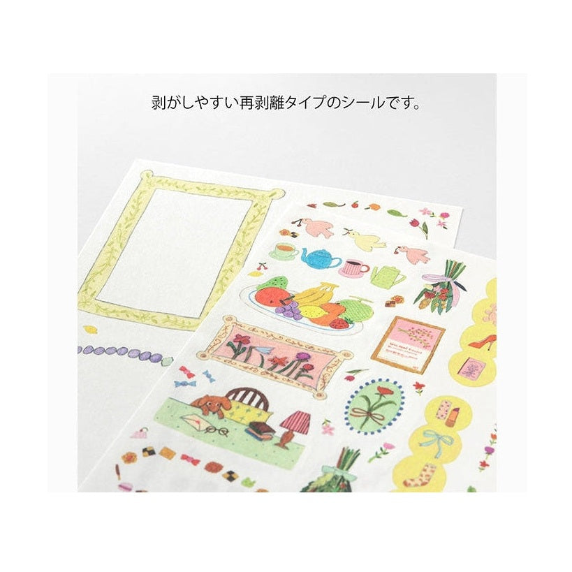 Midori Yuru Log Planner Sticker Sheets 2P - Daily Life