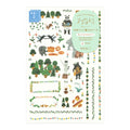 Midori Yuru Log Planner Sticker Sheets 2P - Forest Animals