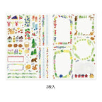 Midori Yuru Log Planner Sticker Sheets 2P - Scandinavia