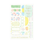 Midori Yuru Log Planner Sticker Sheets 2P - Watercolour