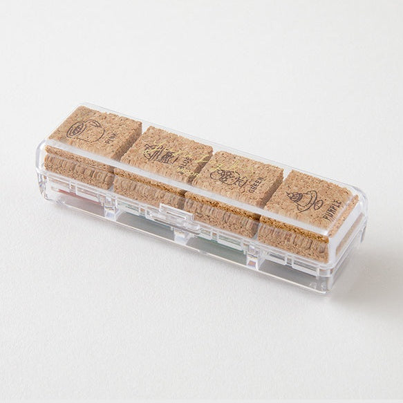 Midori Yuru Log Pre-inked Stamp - Cafe