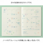 Midori Yuru Log Pre-inked Stamp - Daily Life