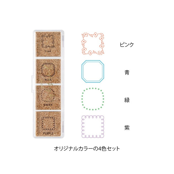 Midori Yuru Log Pre-inked Stamp - Frame