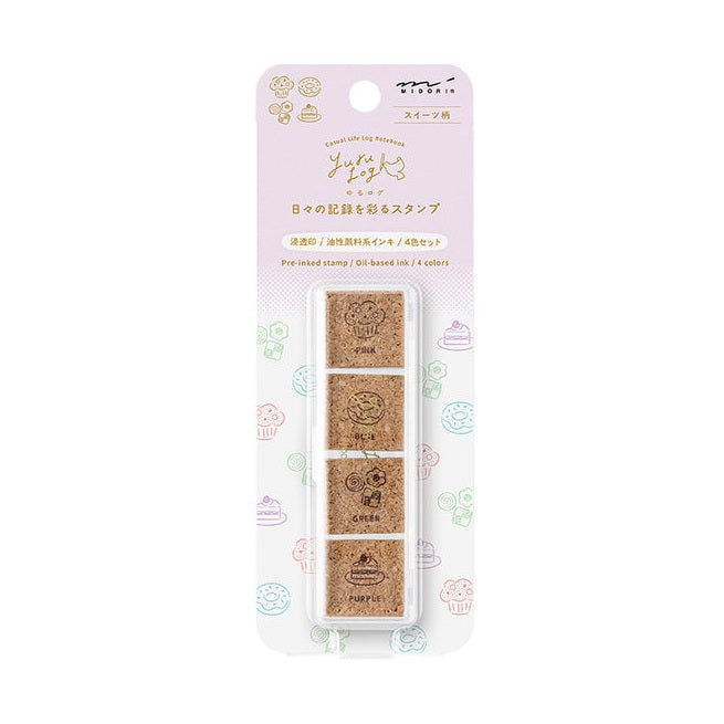 Midori Yuru Log Pre-inked Stamp - Sweet