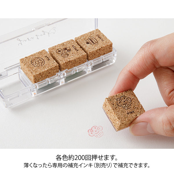 Midori Yuru Log Pre-inked Stamp - Sweet