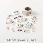 Midori Yuru Log Roll Sticker Animal Feelings