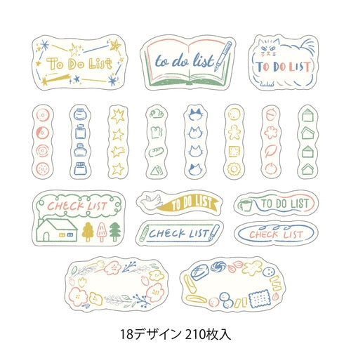 Midori Yuru Log Roll Sticker List