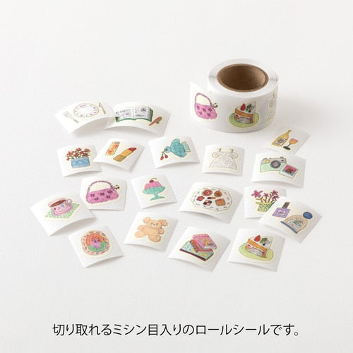 Midori Yuru Log Roll Sticker Motif