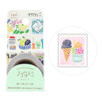 Midori Yuru Log Roll Sticker Postage Stamp