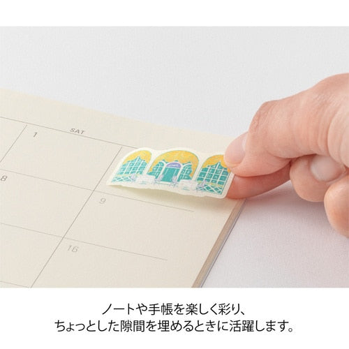 Midori Yuru Log Roll Sticker Window View