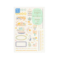 Midori Yuru Log Sticker Sheet - Travel & Hotel - 2 Sheets