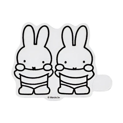 Miffy Clear Sticker - Miffy & Melanie