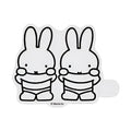 Miffy Clear Sticker - Miffy & Melanie