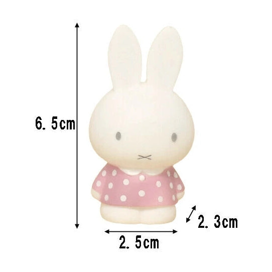 Miffy Figurine Finger Puppet - Pink Polka Dot Dress Miffy