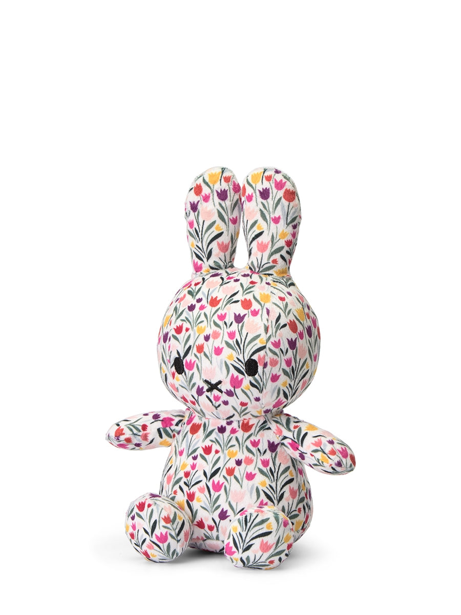 Miffy Sitting All-Over Tulip 23cm plush side view