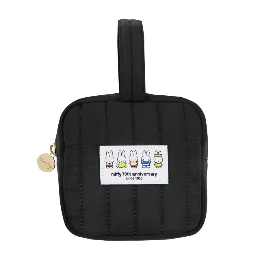 Miffy Square Pouch - 70th Anniversary Edition - Black