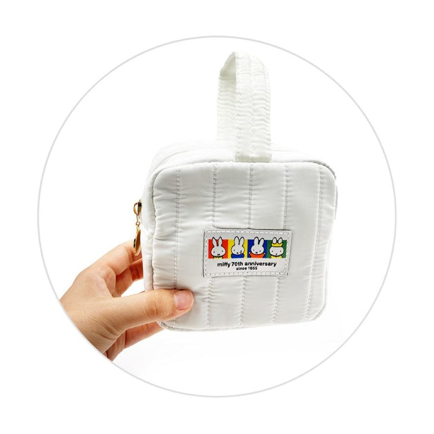 Miffy Square Pouch - 70th Anniversary Edition - White