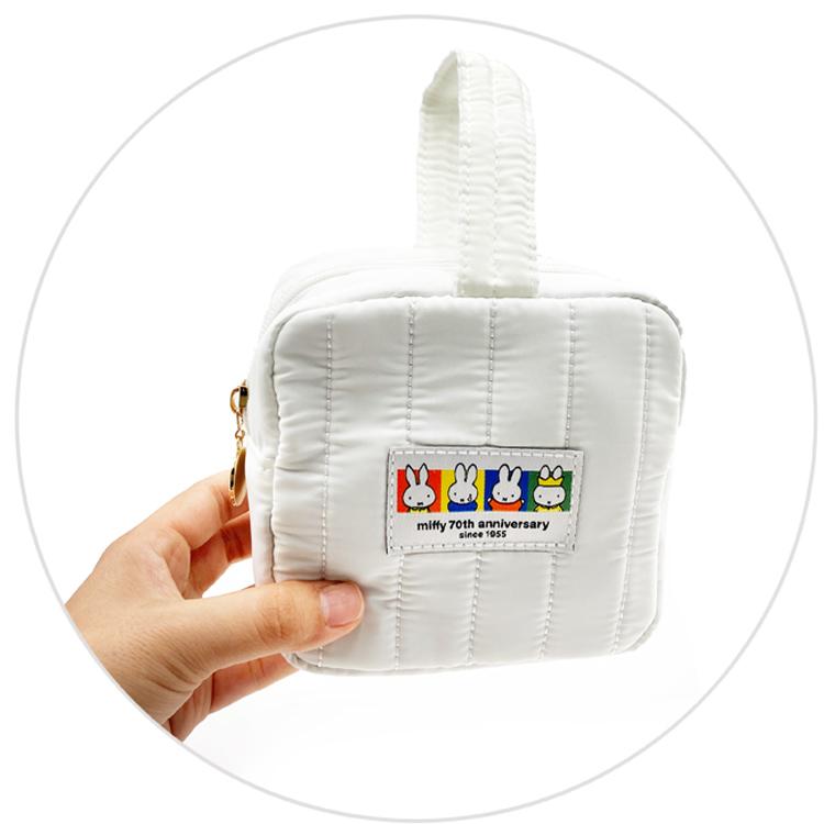 Miffy Square Pouch - 70th Anniversary Edition - White