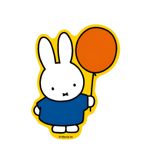 Miffy Vinyl Sticker - Balloon