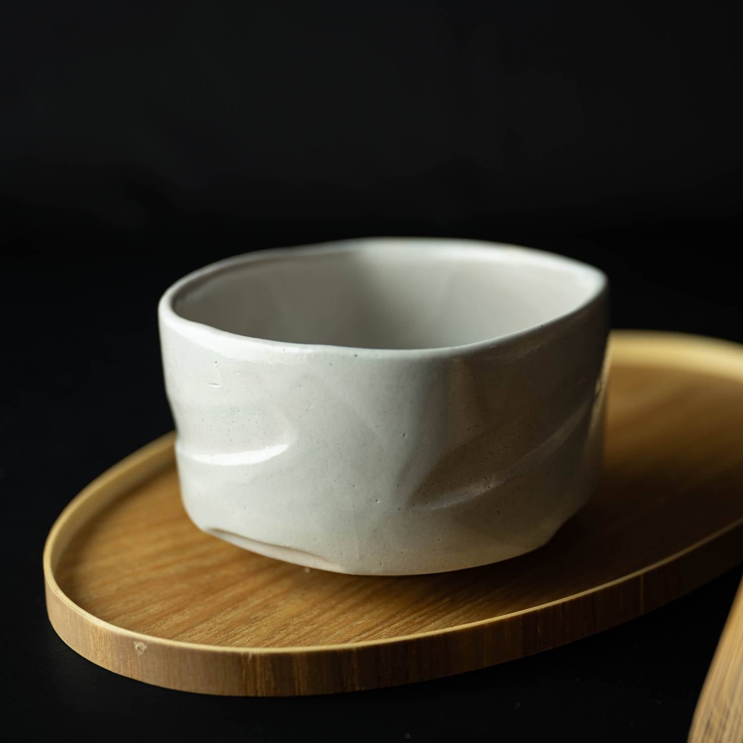 Mingei no Sato White Matcha Cup