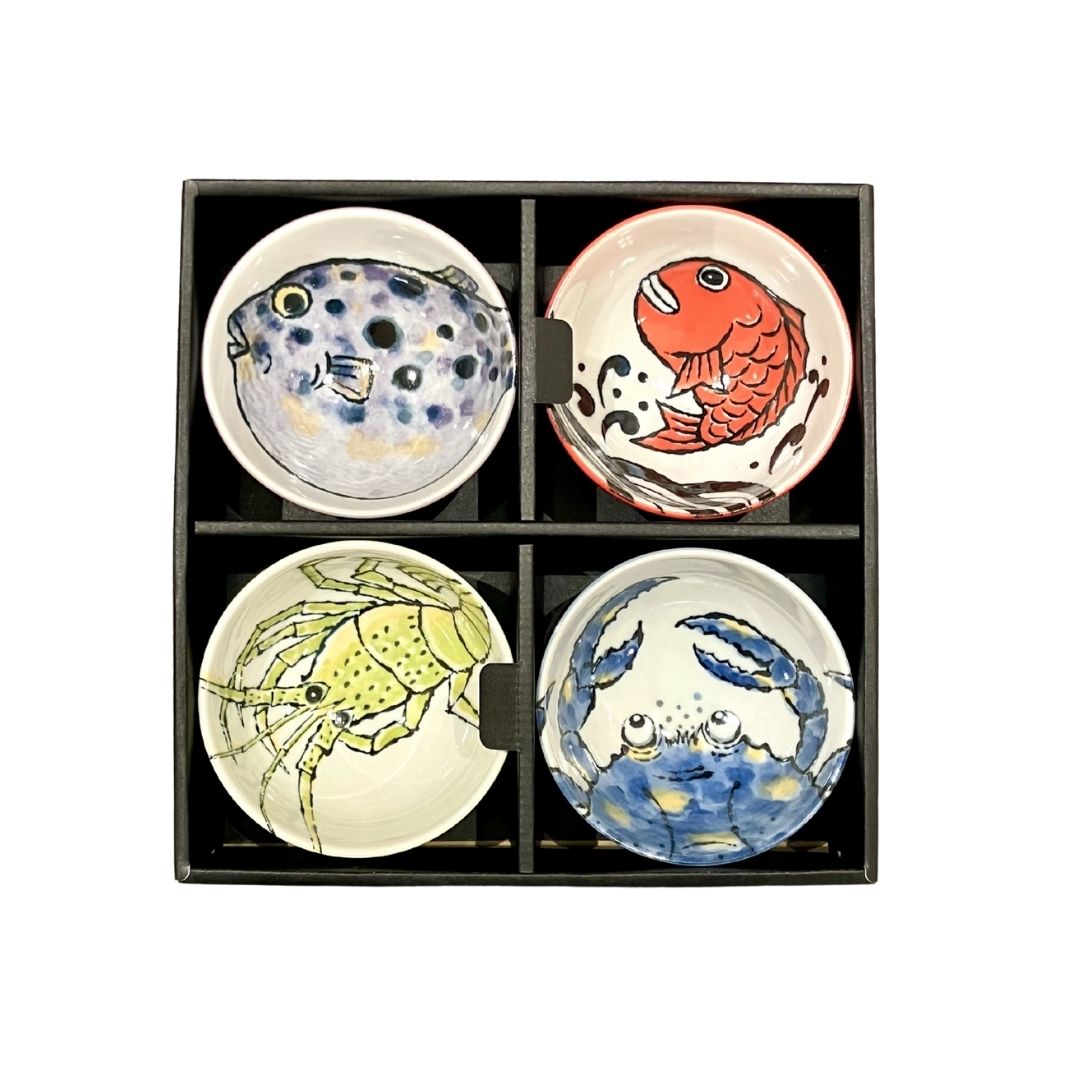 Mino Sea Life Donburi 4P Set