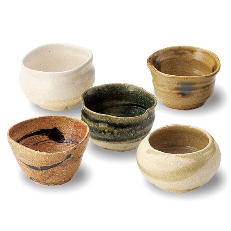 Mino Wabisabi Japanese Sake 5pc Set