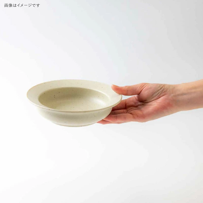 Minoru Cou Deep Bowl 17.5D - Milk