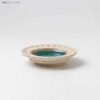 Minoru Lumo Chrysanthemum Plate 9D - Turquoise