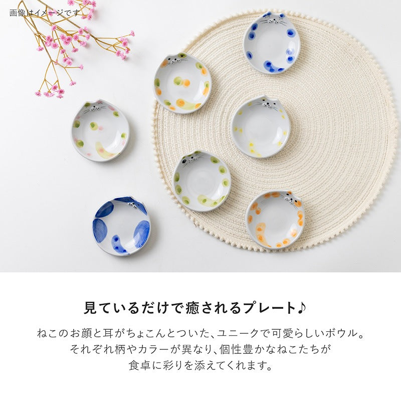 Minoru Mie Hachiware Orange Green Plate 9D