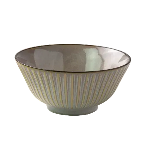 Minoru Sendan Rice Bowl 14D - White