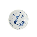 Minoru Someneko Cat Shallow Bowl 16.5D Fukizumi