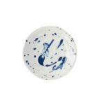 Minoru Someneko Cat Shallow Bowl 16.5D Fukizumi
