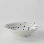 Minoru Someneko Cat Shallow Bowl 16.5D Fukizumi