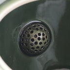 Miyama Crease Kyusu Teapot 400ml - Oribe green