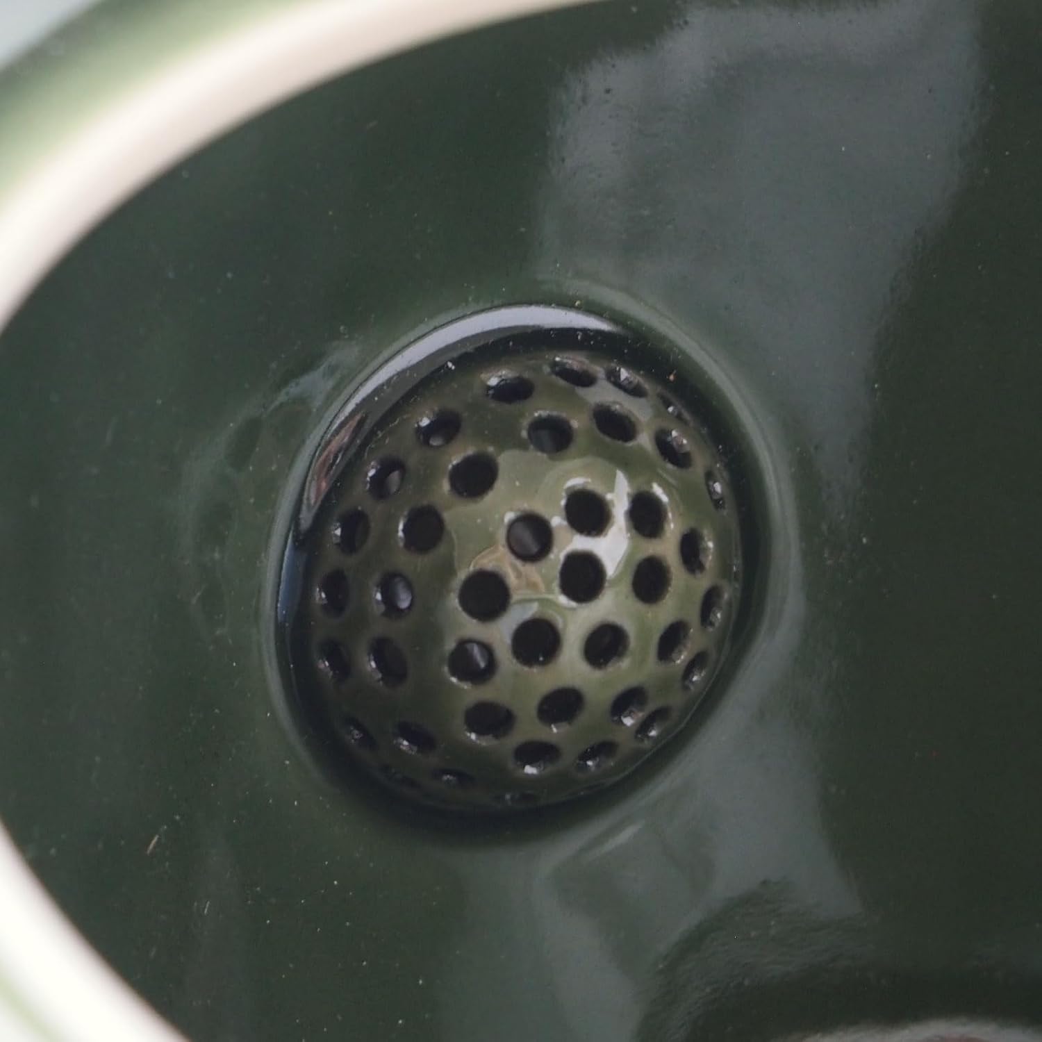 Miyama Crease Kyusu Teapot 400ml - Oribe green