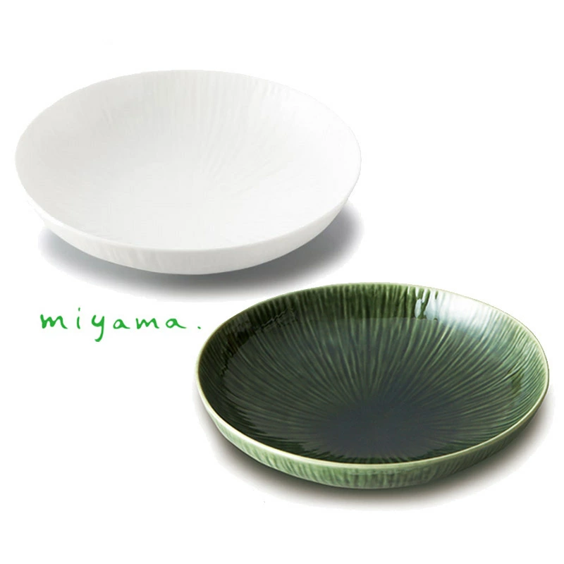 Miyama Crease Salad Bowl 22D - White