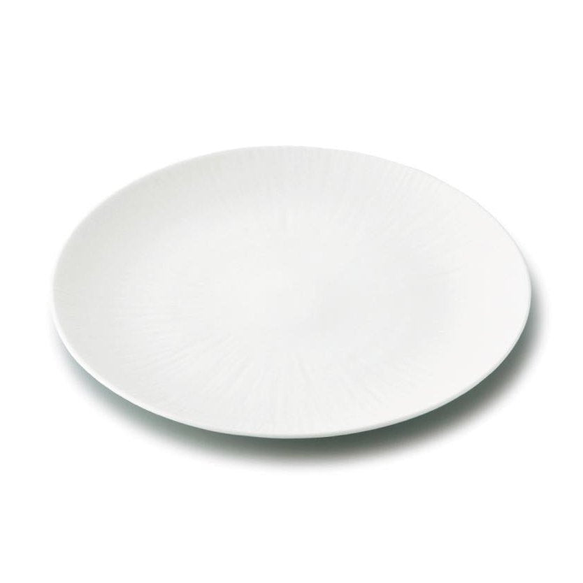 Miyama Crease Serving Plate 27D - White
