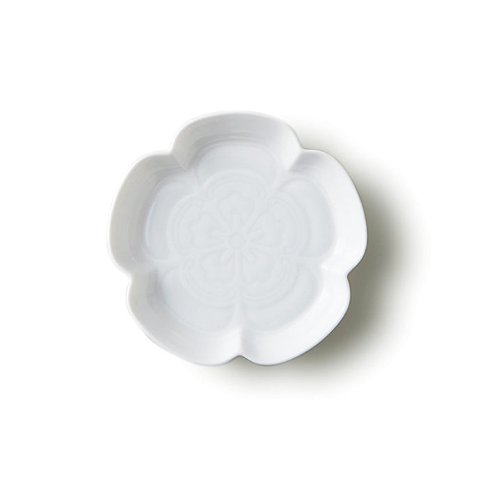 Miyama Gaku Mokko Small Dish - White